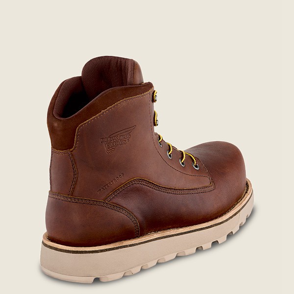 Red Wing Safety Boots Traction Tred Lite - 6-Inch Waterproof Toe - Brune - Herre 8946-XURGB